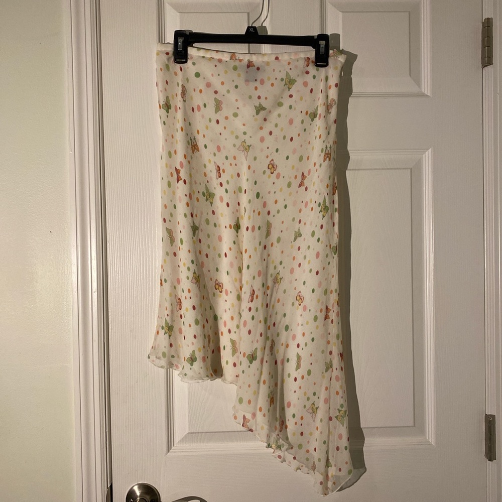 y2k mid length butterfly skirt